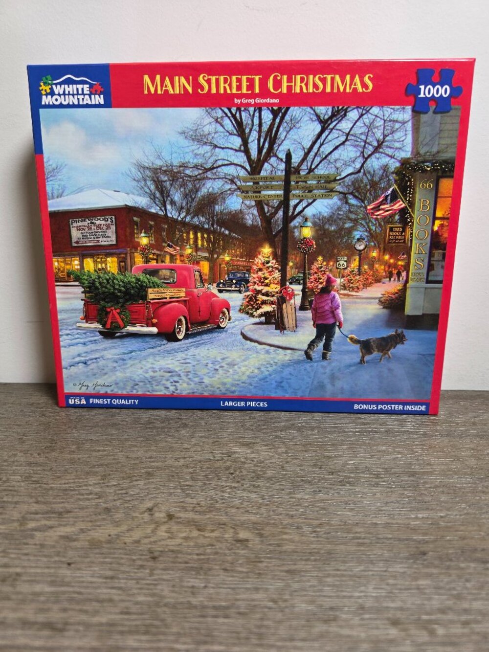 Main Street Christmas - 1000 Piece Jigsaw Puzzle by White Mountain (2024)